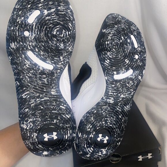 Under Armour PS Zone BB 2 Boys Shoe Sneakers Gym Sports Size 6Y 3026637 101 New - Picture 6 of 10